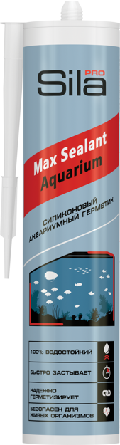 (T) Sila PRO Max Sealant, AQ, силиконовый аквариумный герметик, бесцветный, 280 мл (1 уп - 24шт)