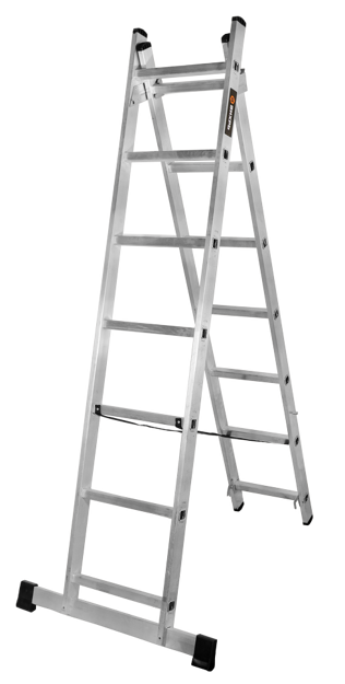 Лестница алюминиевая двухсекционная ВИХРЬ ЛА 2х7