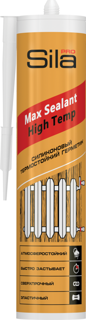 (T) Sila PRO Max Sealant, High Temp, силиконовый герметик термостойкий, красный, 280 мл (уп- 24шт)